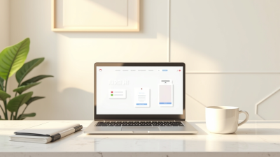 Minimalist home office desk showing a laptop with a job application page