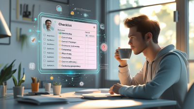 Man using ChatGPT dashboard for daily planning